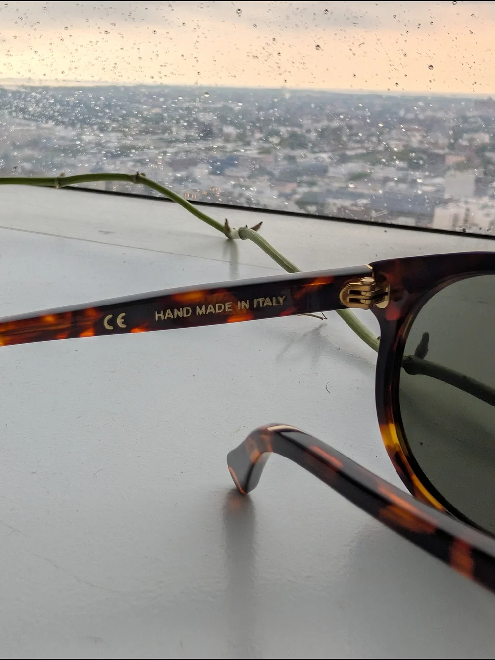 RetroSuperFuture Racer Montana Tortoiseshell Sunglasses Purple Mirrored Lenses